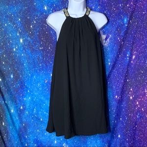 One ♥️ Clothing-Black Dress w/Rhinestone Collar S